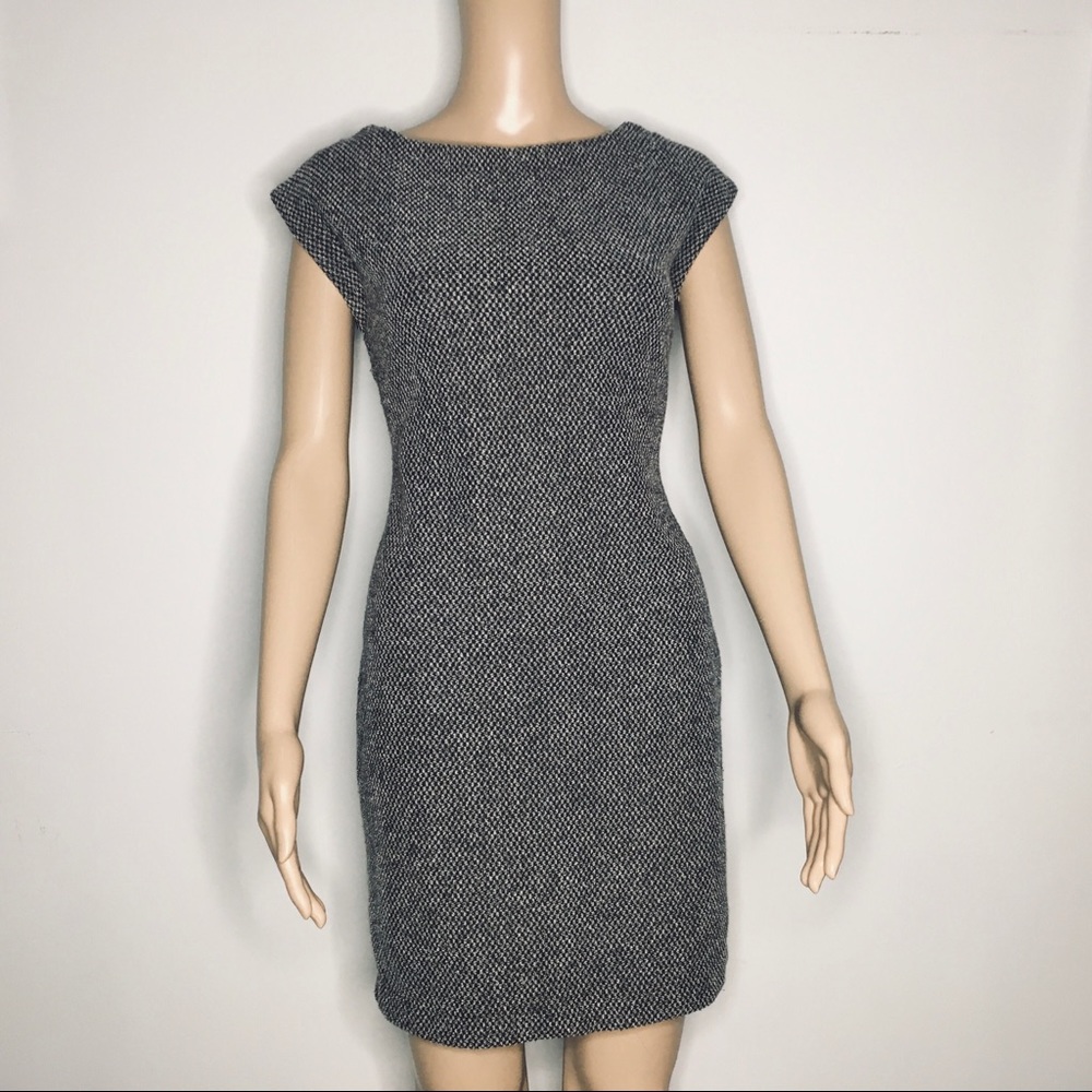 Zara Basic gray and black pattern dress